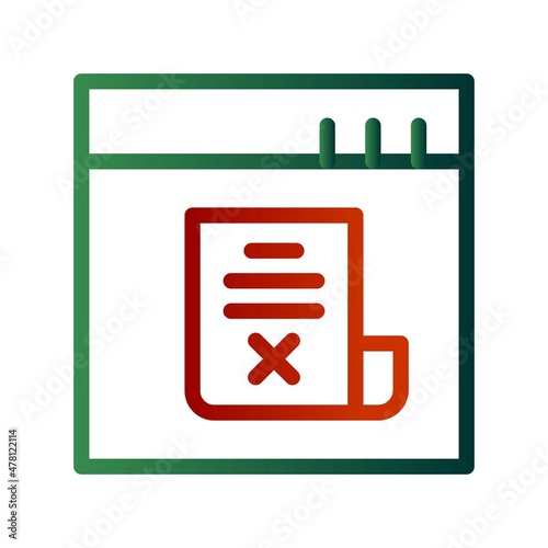 Fake News Line Gradient Vector Icon Design