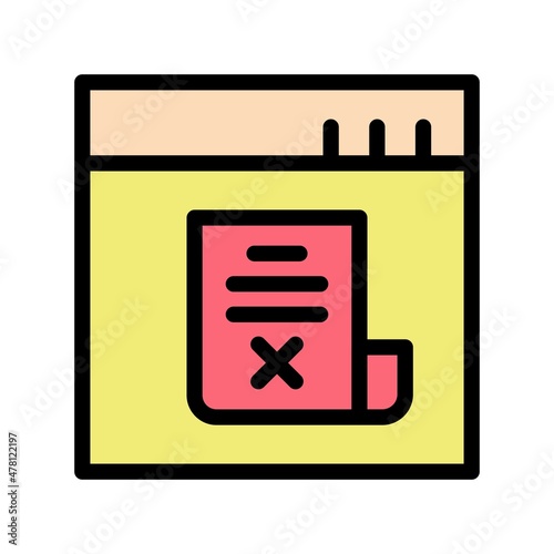 Fake News Line Filled Vector Icon Design