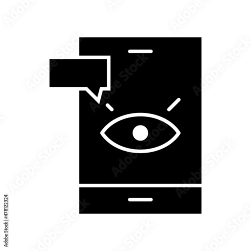 Spyware Glyph Vector Icon Design