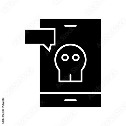 Scam Glyph Vector Icon Design