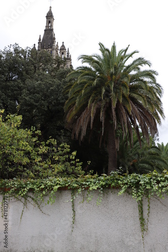 Park in the city of Bilbao photo