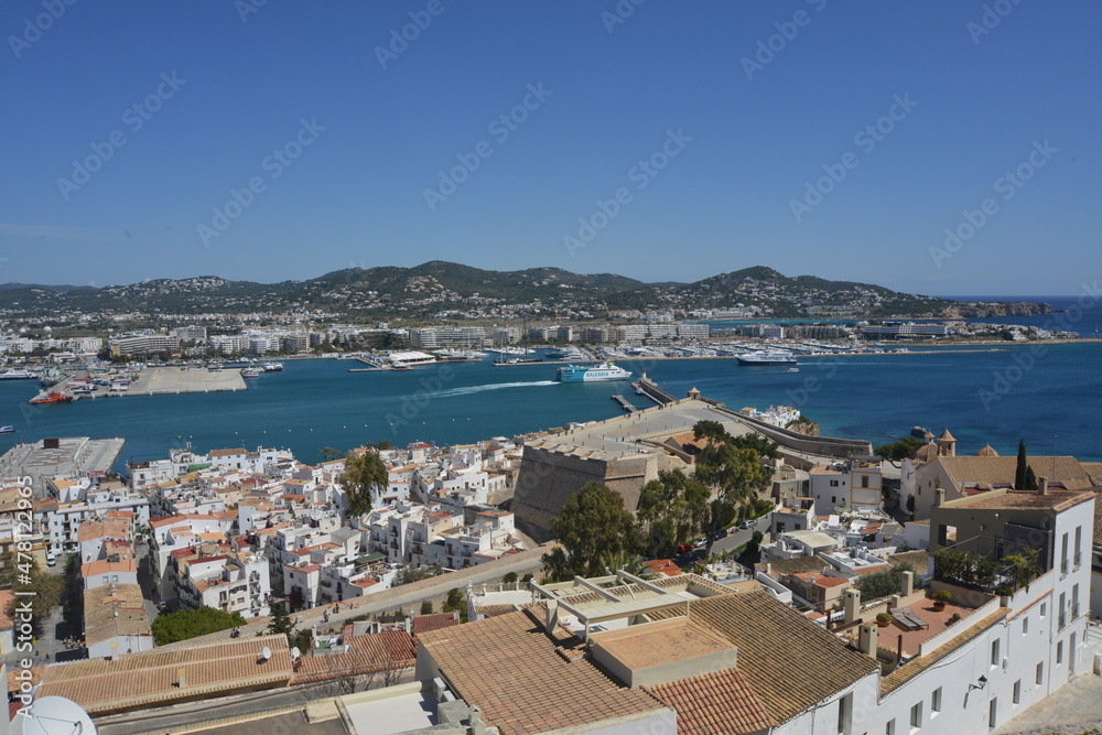 view of the port of Ibiza