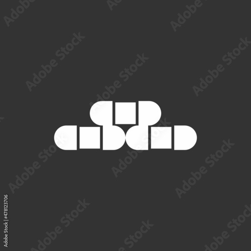 Sushi Glyph Inverted Vector Icon Design