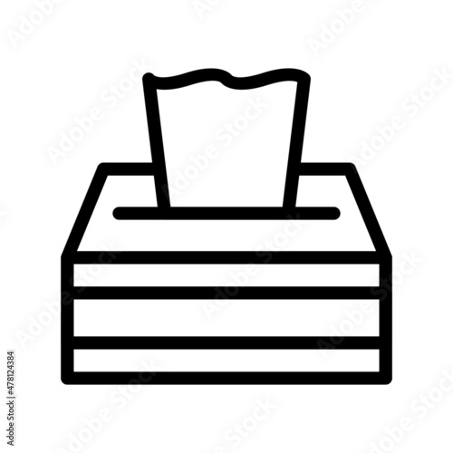 Tissue Line Vector Icon Design