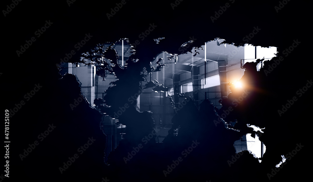 Global network image . Mixed media Global network image . Mixed media