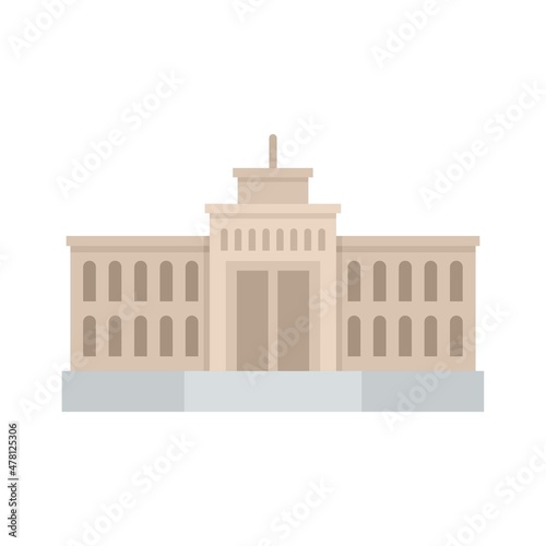 City theater icon flat isolated vector