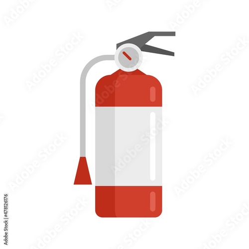 Fire extinguisher chemical icon flat isolated vector