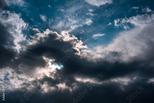 blue sky with clouds