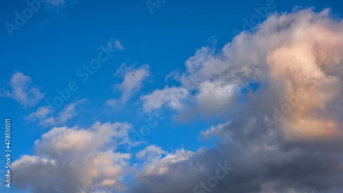 blue sky with clouds