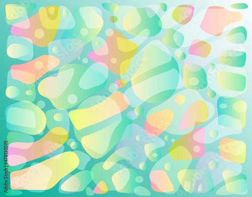 Pastel Liquid Shapes Texture Background