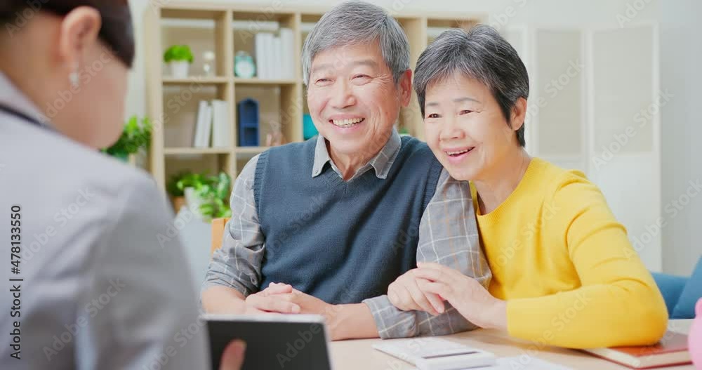 asian elderly couple buy house asian elderly couple buy house