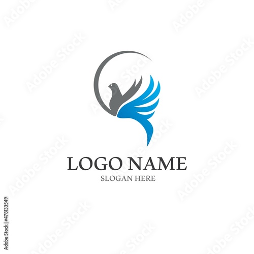Free Download Dove bird logo vector design - GFXLoad