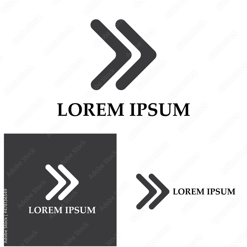 Arrow vector illustration icon Logo Template design Arrow vector illustration icon Logo Template design