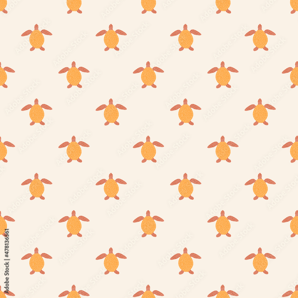 Seamless pattern sea turtles. Cute marine turtle in doodle style. Seamless pattern sea turtles. Cute marine turtle in doodle style.