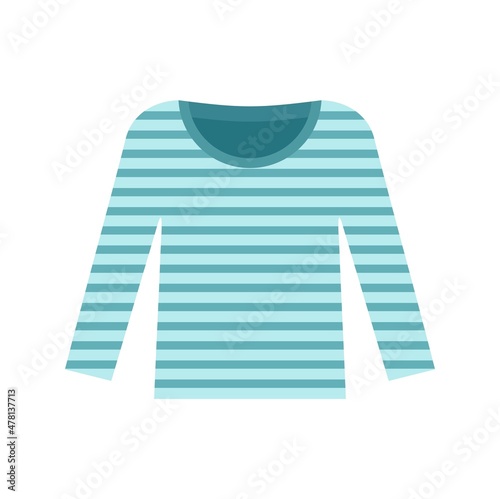 Sweden marine clothes icon flat isolated vector