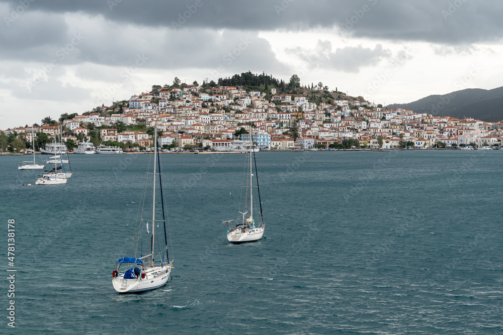 View of Poros old town