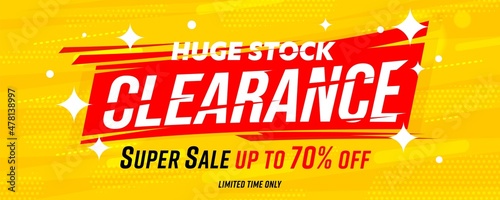Clearance web header banner sparkle design