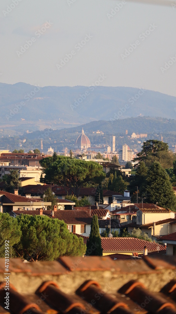 Obraz premium Firenze vista da sopra i tetti