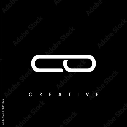 CO Letter Initial Logo Design Template Vector Illustration