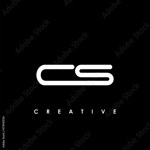 CS Letter Initial Logo Design Template Vector Illustration