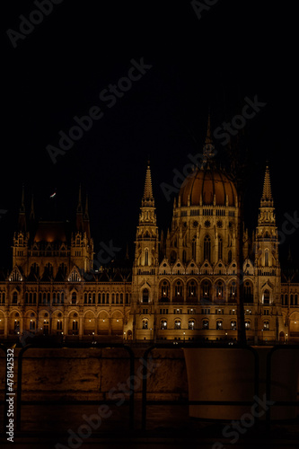 hungarian parliament at night