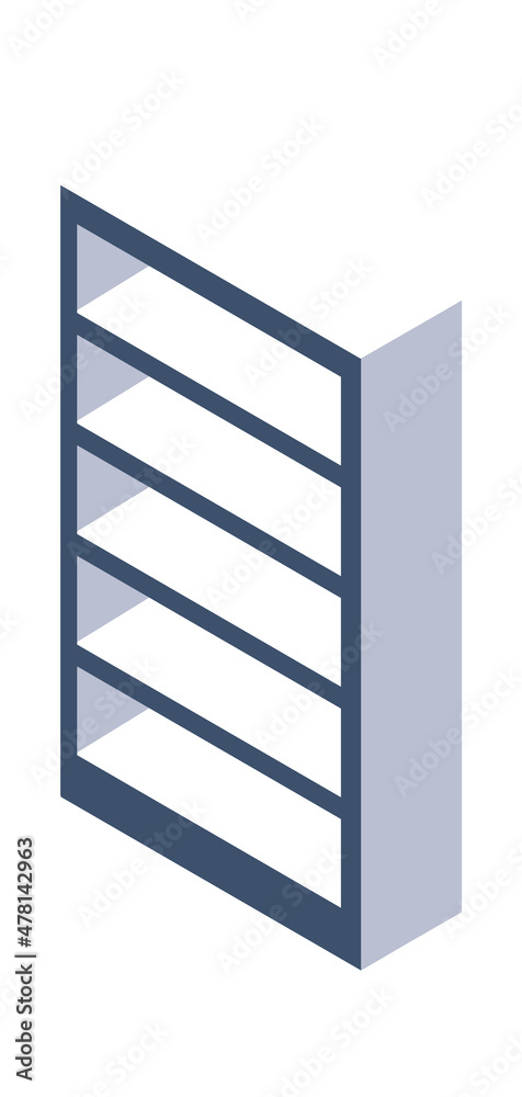 Rack office, furniture for folder books and documents. Illustration of office rack furniture for office interior vector Rack office, furniture for folder books and documents. Illustration of office rack furniture for office interior vector