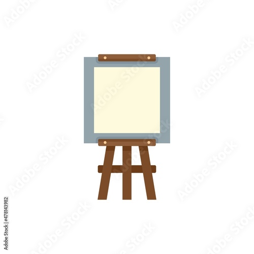 Equipment easel icon flat isolated vector