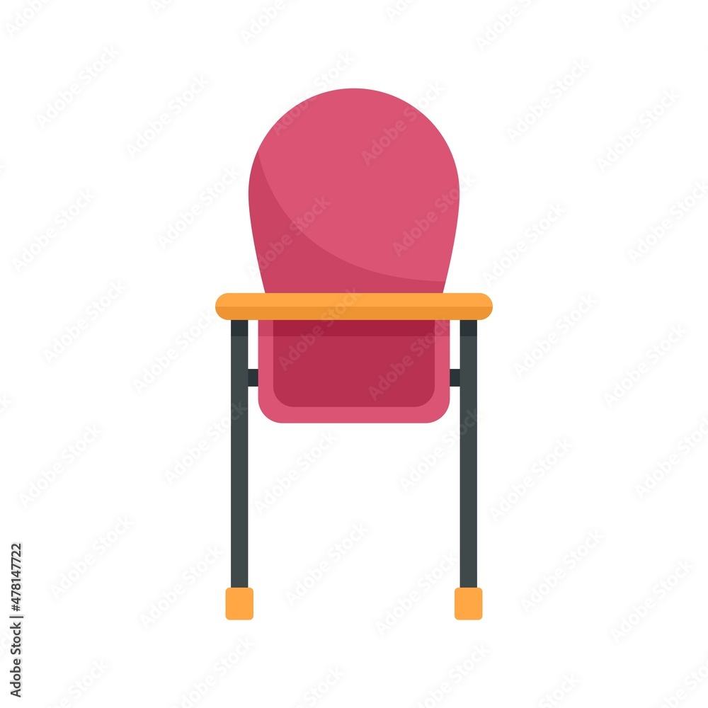 Feeding chair icon flat isolated vector Feeding chair icon flat isolated vector