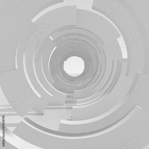 3d rendering different kinds tunnel