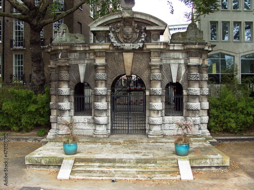 Watergate, Victoria Embankment Gardens, London, United Kingdom. photo