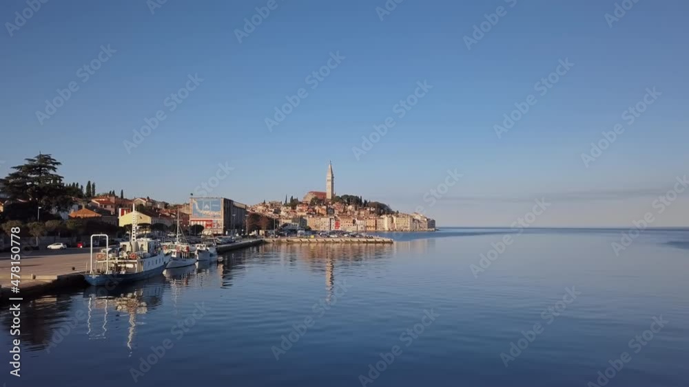 Aerial view of Rovinj, Istria, Croatia. Aerial view of Rovinj, Istria, Croatia.