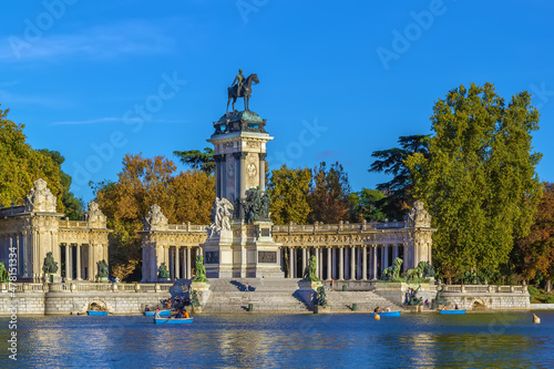 Konstfotografi Monument to Alfonso XII, Madrid, Spain