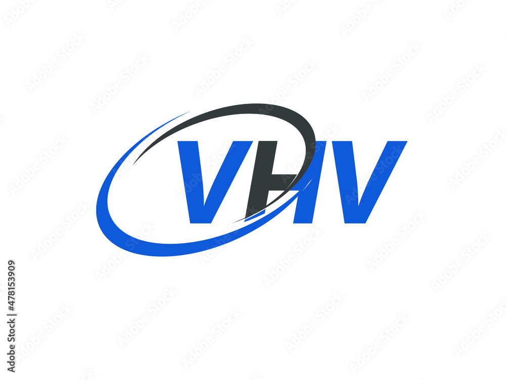 VHV letter creative modern elegant swoosh logo design VHV letter creative modern elegant swoosh logo design