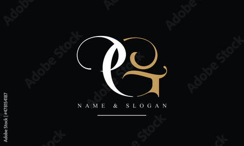 RG, GR, R, G abstract letters logo monogram