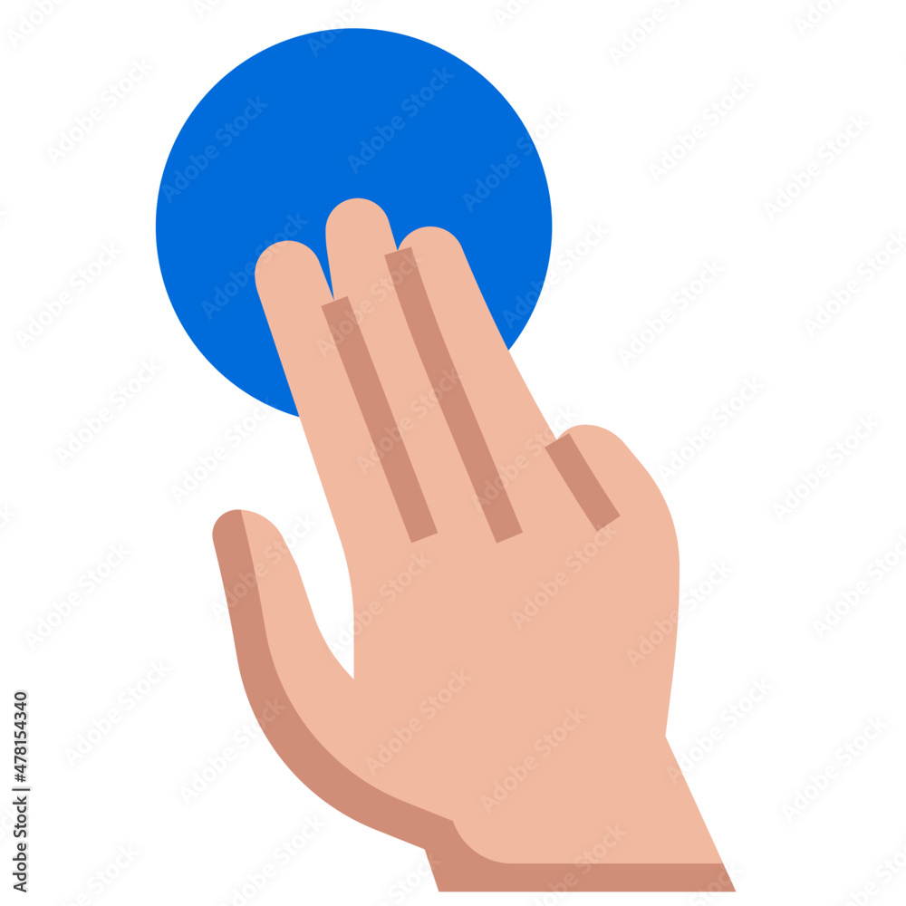 3X TAP flat icon 3X TAP flat icon