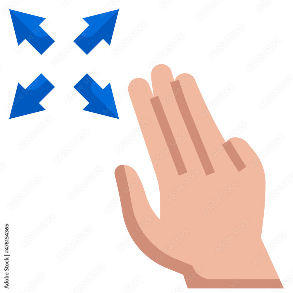 3X FREE DRAG flat icon 3X FREE DRAG flat icon