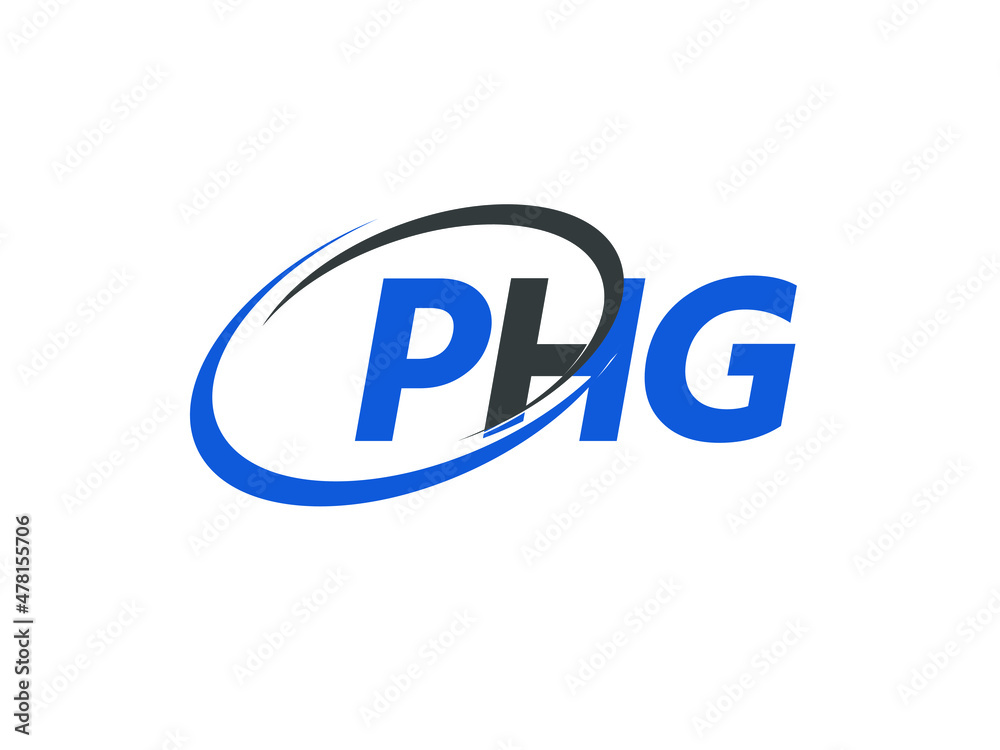 PHG letter creative modern elegant swoosh logo design PHG letter creative modern elegant swoosh logo design