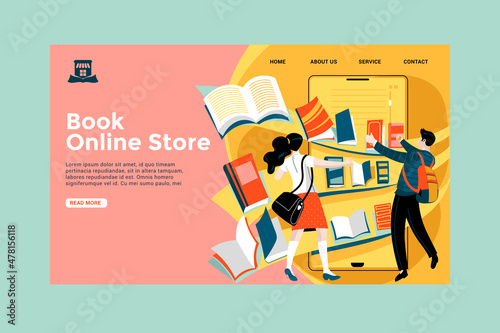 Bookstore Landing Page Concept