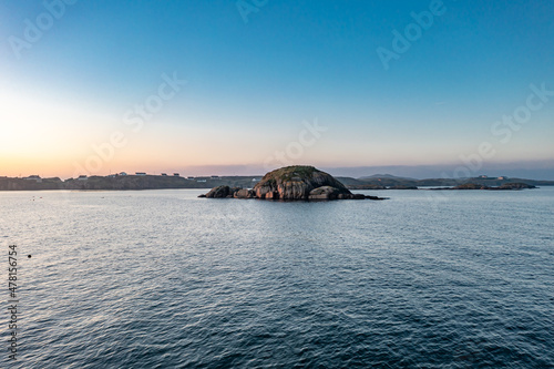 The turtle shaped island at Kincasslagh to Cruit Island in County Donegal - Ireland photo