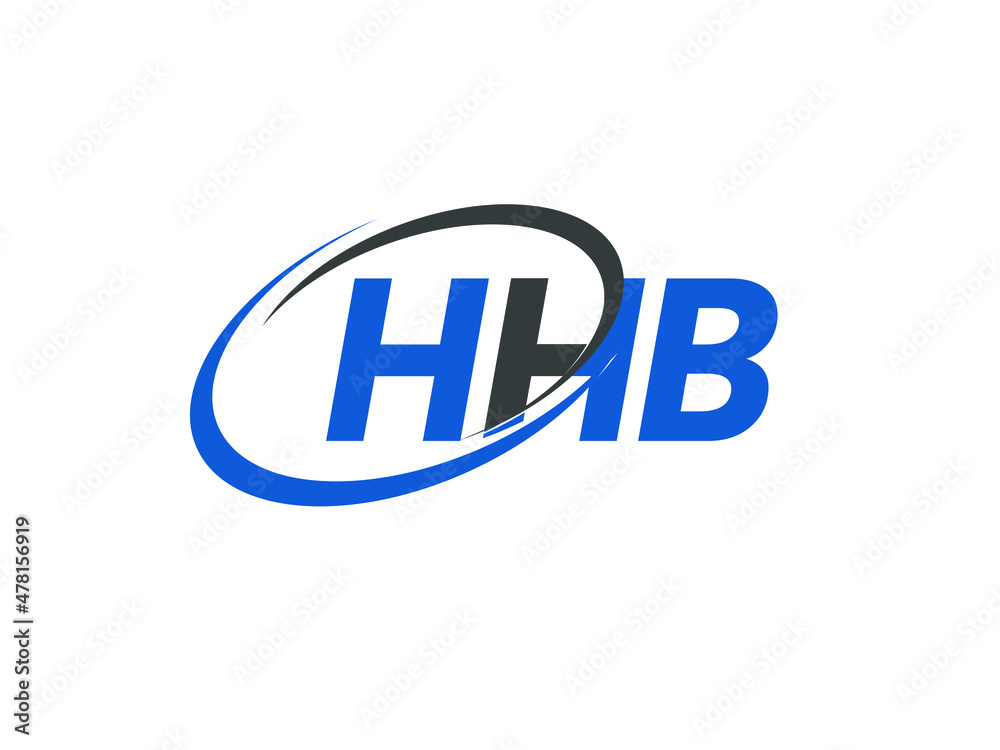 HHB letter creative modern elegant swoosh logo design HHB letter creative modern elegant swoosh logo design