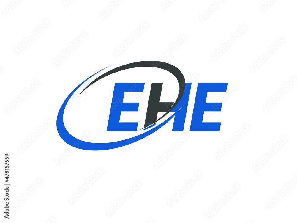 EHE letter creative modern elegant swoosh logo design EHE letter creative modern elegant swoosh logo design
