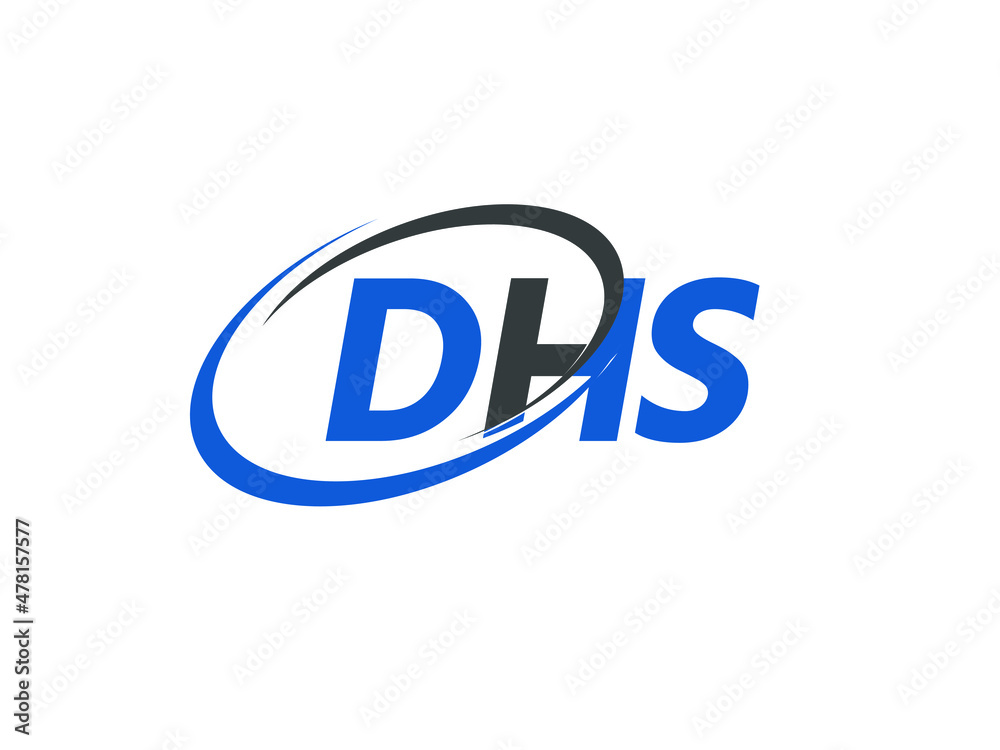 DHS letter creative modern elegant swoosh logo design DHS letter creative modern elegant swoosh logo design