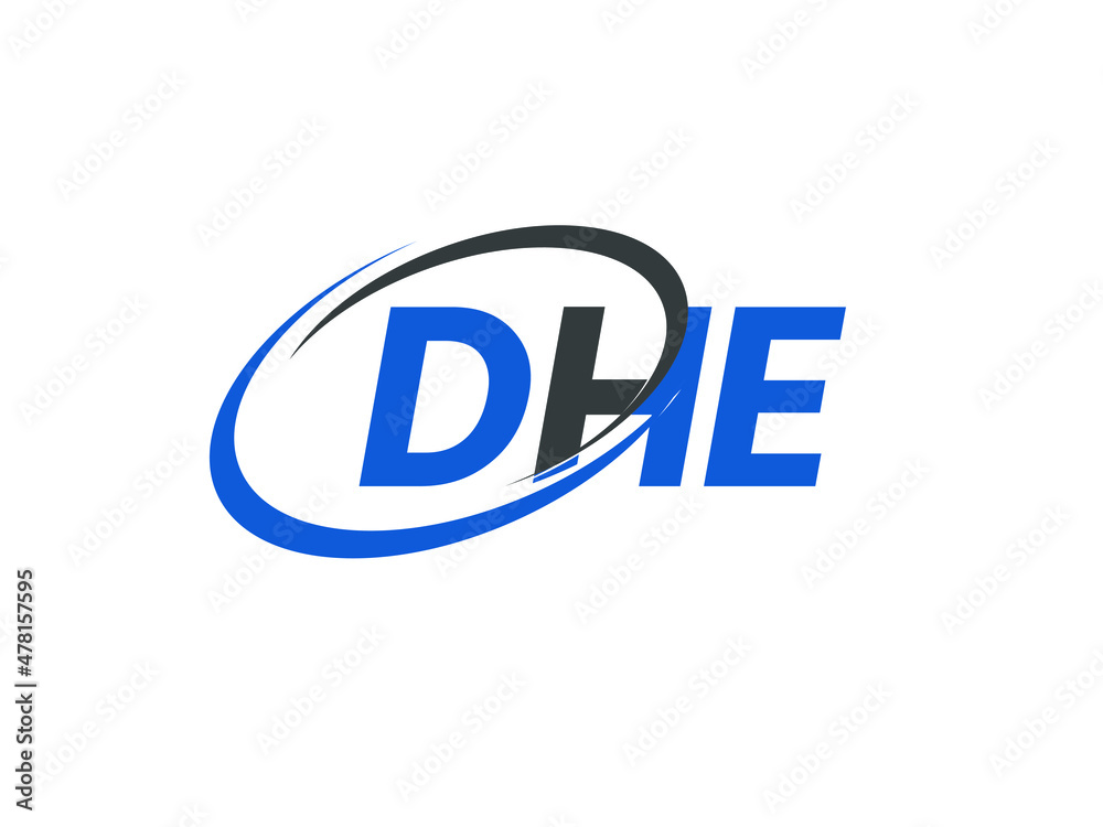 DHE letter creative modern elegant swoosh logo design DHE letter creative modern elegant swoosh logo design
