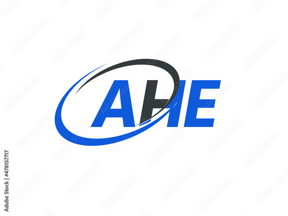 AHE letter creative modern elegant swoosh logo design AHE letter creative modern elegant swoosh logo design