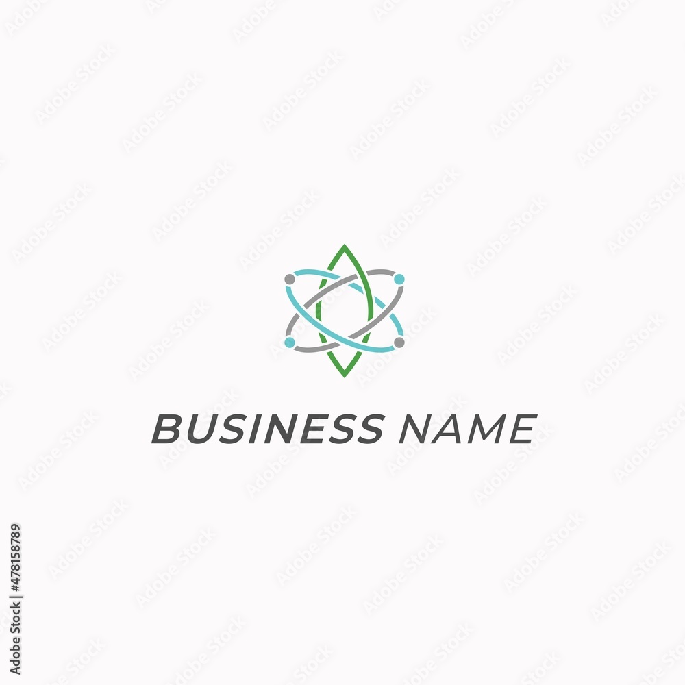 design logo creative science and molecular