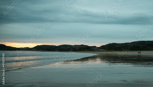 sunset on the beach