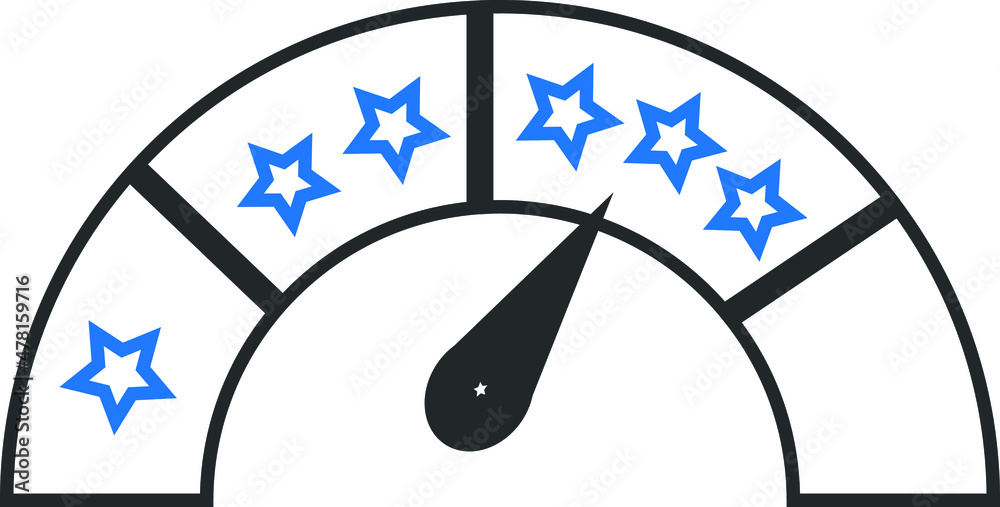 Customer good feedback icon blue Customer good feedback icon blue