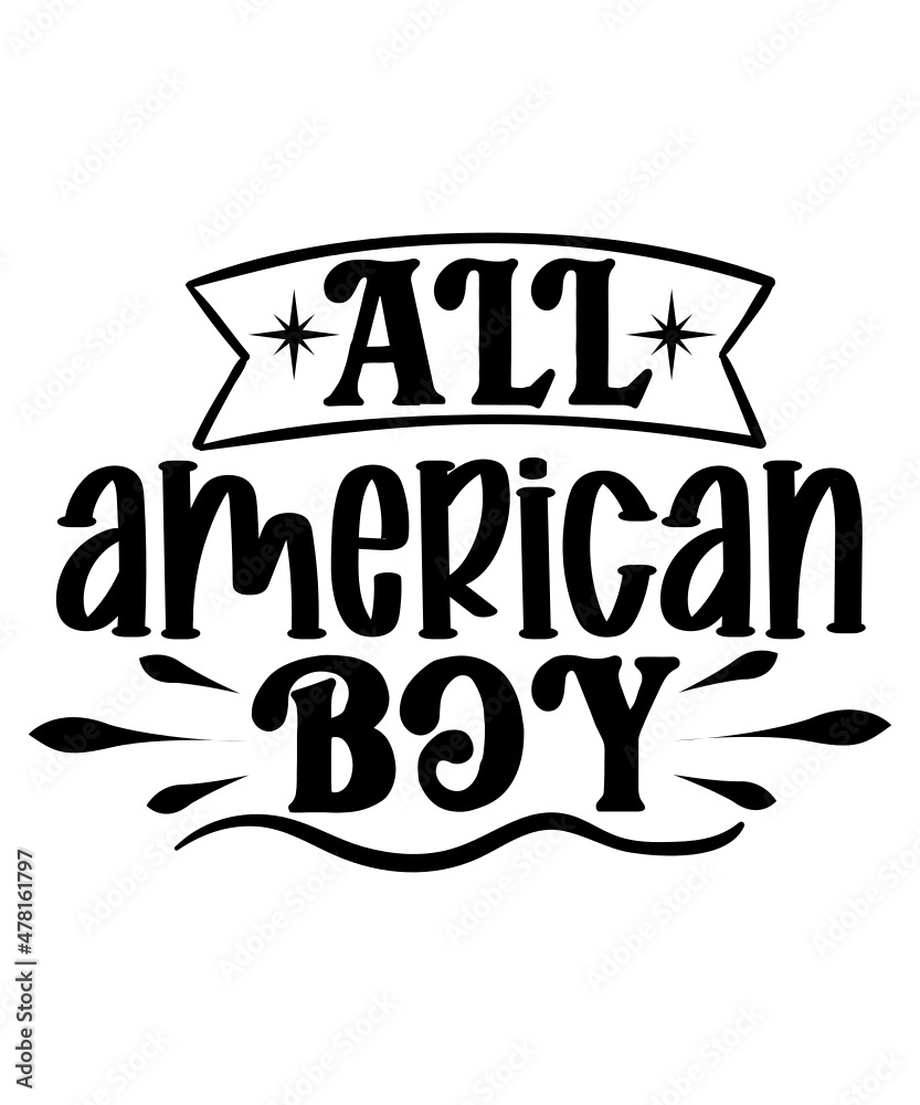 Fototapeta premium 4th of July SVG Bundle, July 4th SVG, Fourth of July svg, America svg, USA Flag svg, Patriotic, Independence Day Shirt, Cut File Cricut