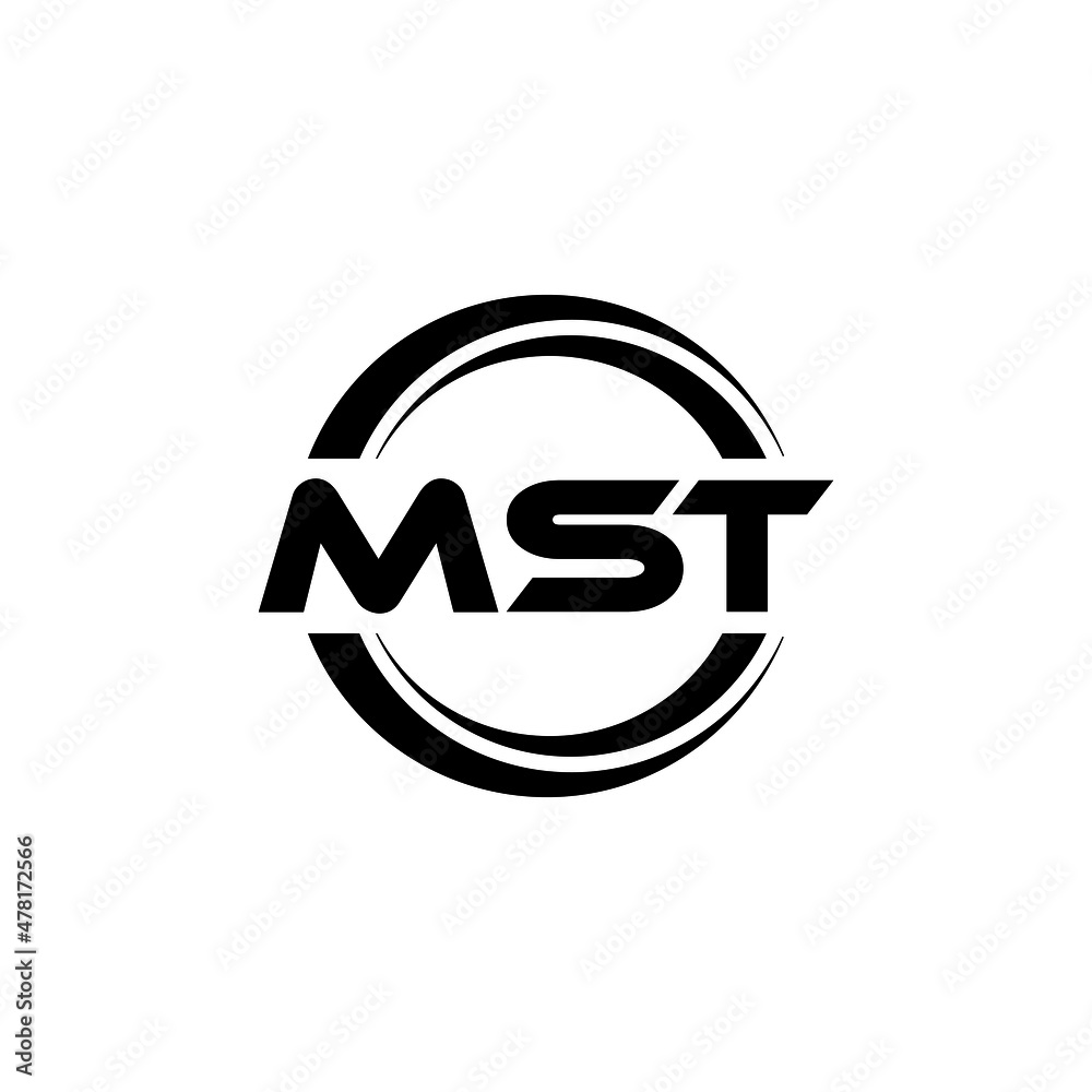 Vettoriale Stock MST letter logo design with white background in  illustrator, vector logo modern alphabet font overlap style. calligraphy  designs for logo, Poster, Invitation, etc. | Adobe Stock