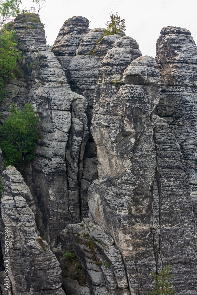 Skurile Felsen im Elbsandsteingebirge der sächsischen Schweiz
